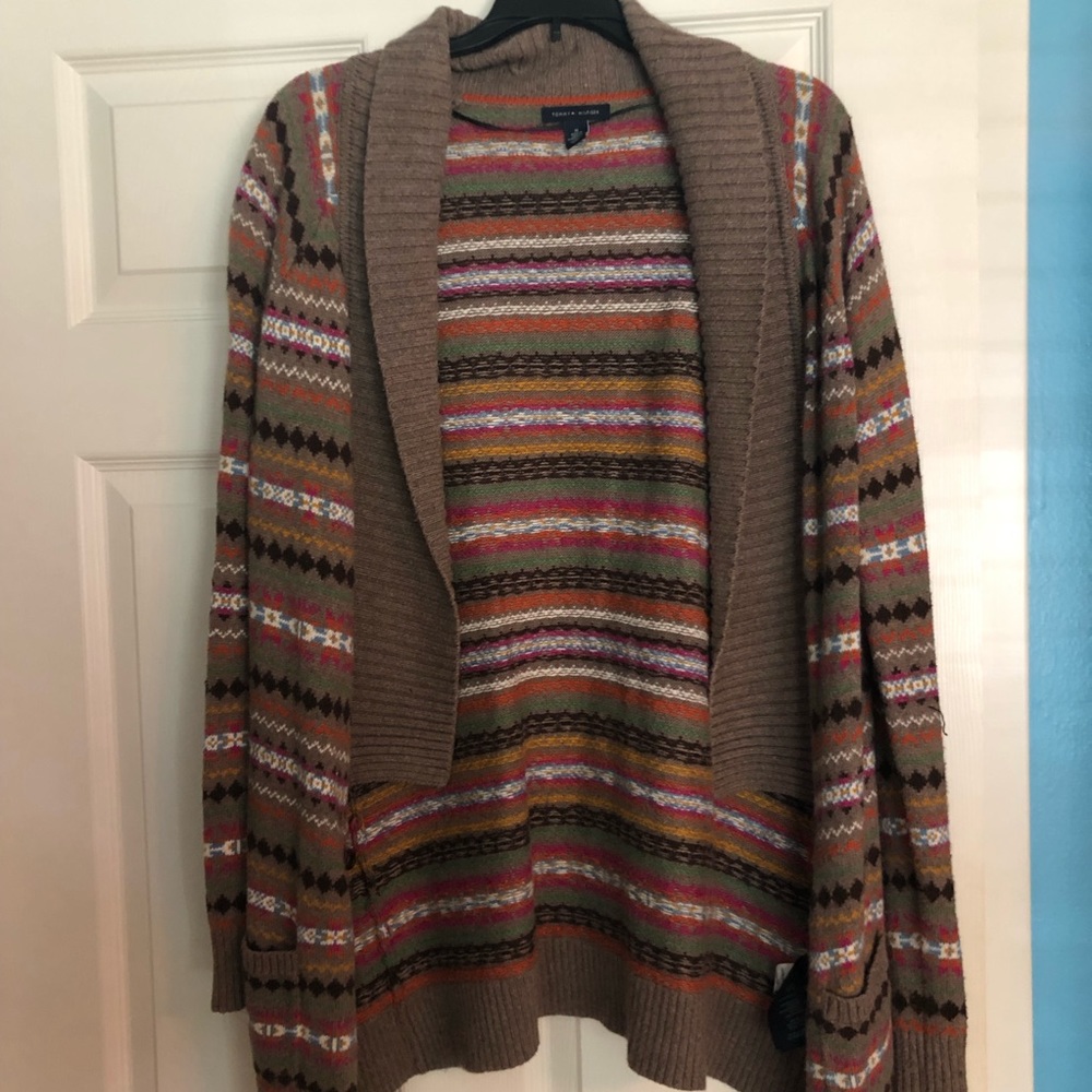 Tommy Hilfiger striped cardigan, size M